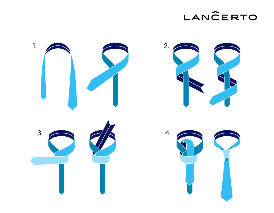 Jak Zawiazac Krawat Dwa Najpopularniejsze Wezly Krok Po Kroku Blog Lancerto Com