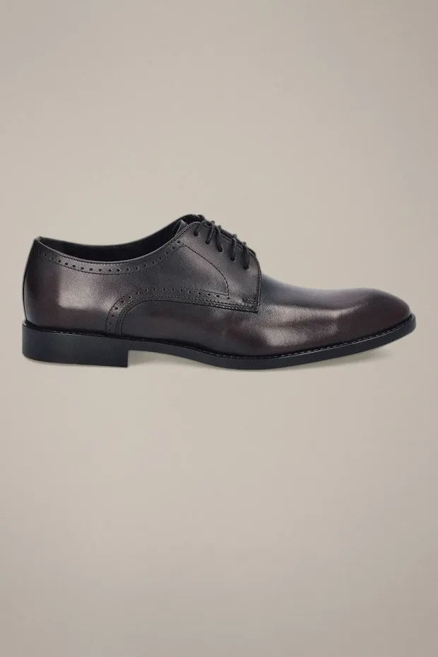 Buty Derby Rostock Ciemnobordowe