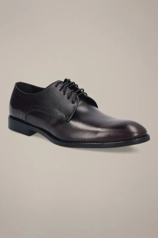 Buty Derby Rostock Ciemnobordowe
