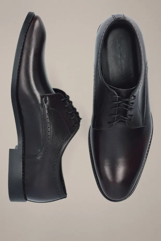 Buty Derby Rostock Ciemnobordowe