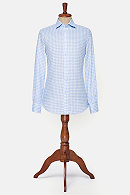 Koszula Błękitna w Kratę Orlean
