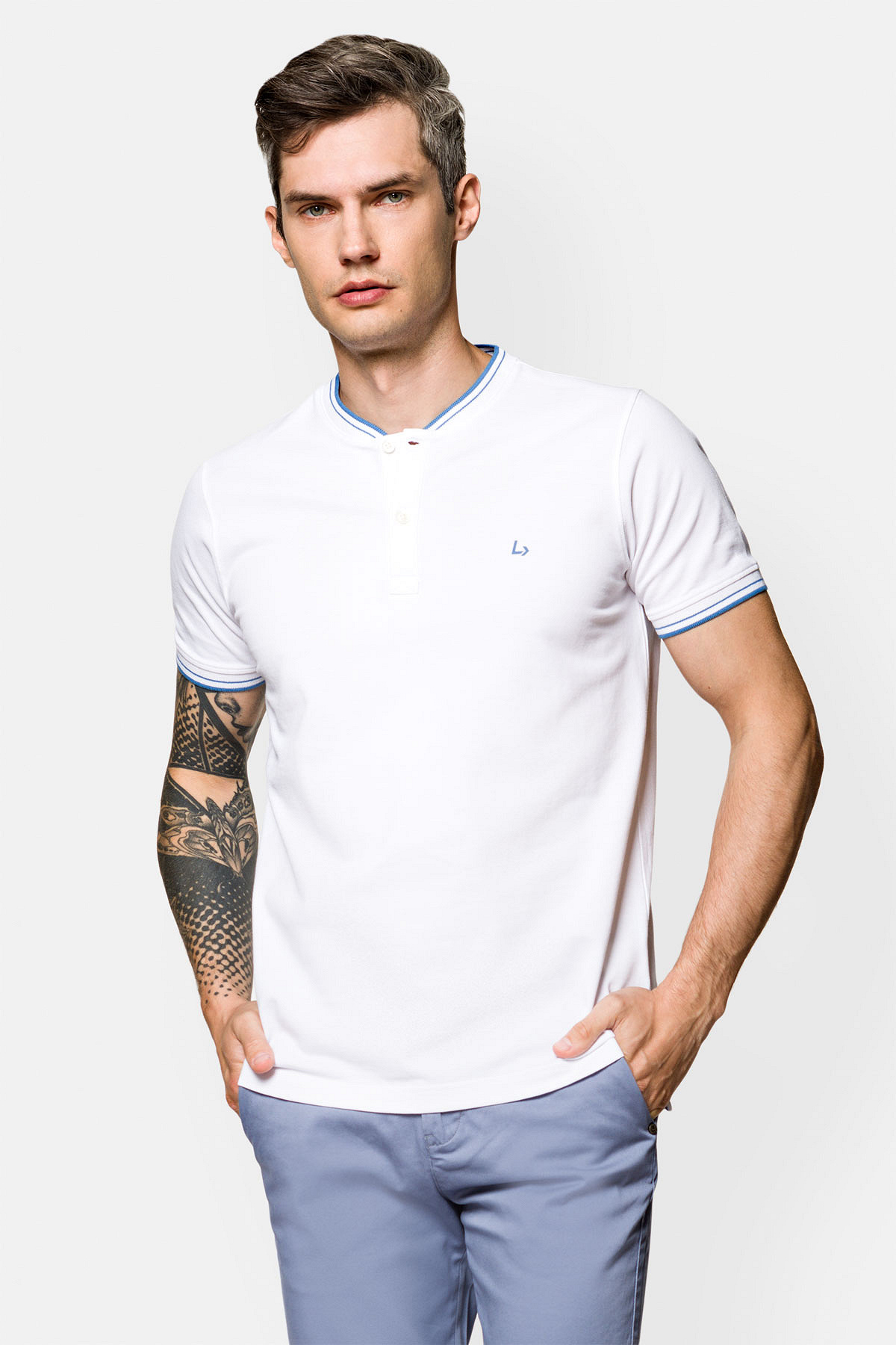 Koszulka Biała Polo Damian