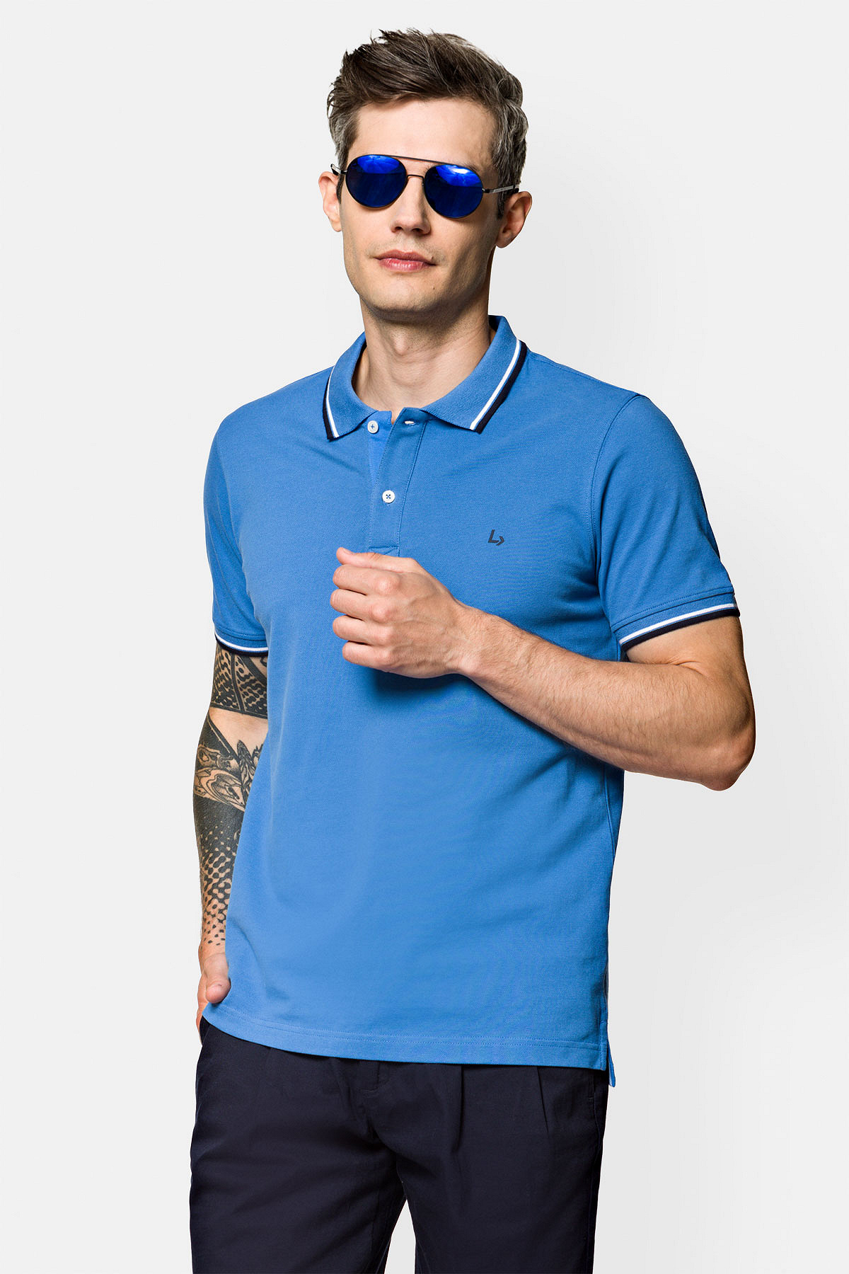 Koszulka Niebieska Polo Adrian