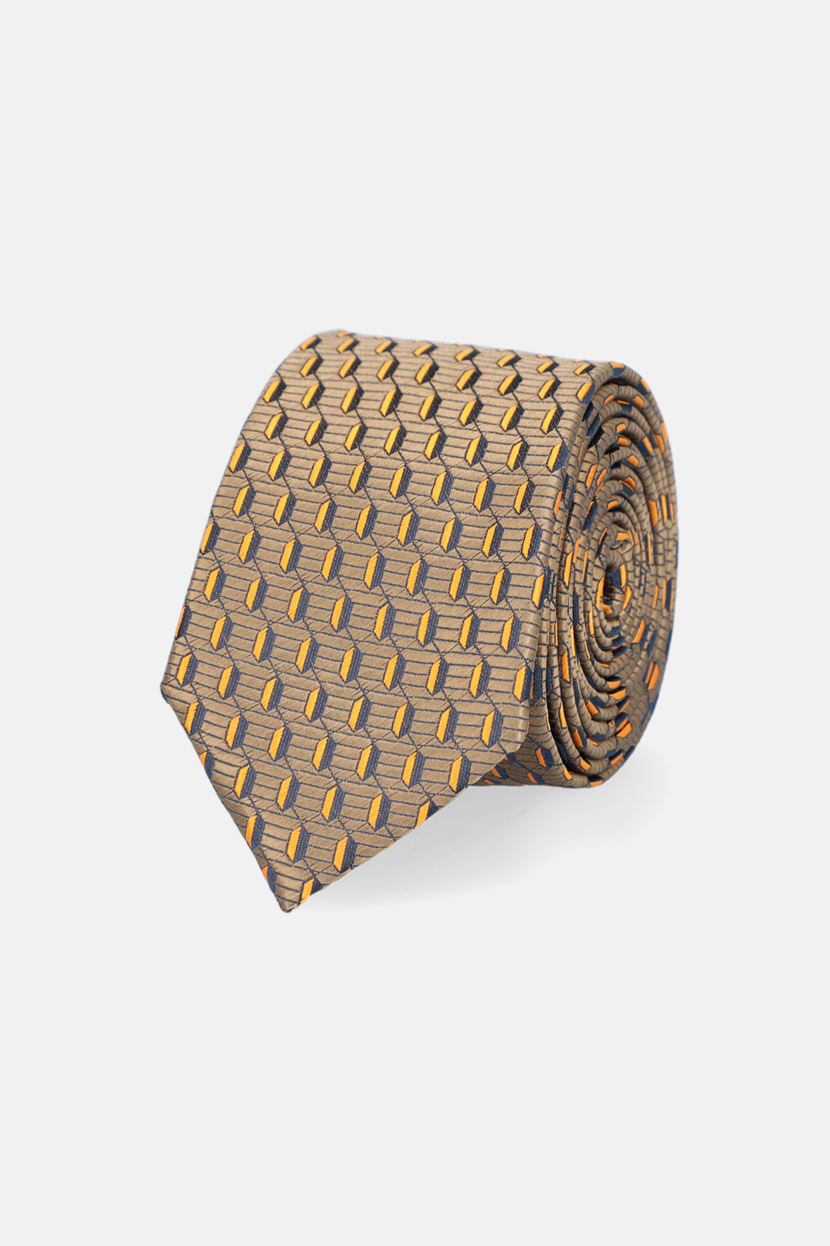 Krawat Beżowy Wzór