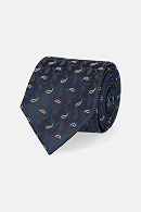 Krawat Granatowy Paisley