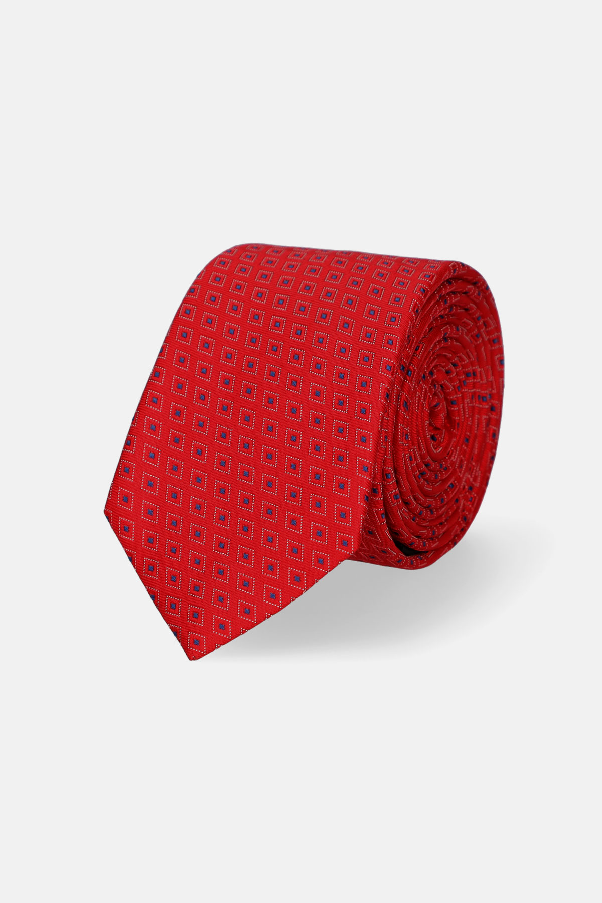 Krawat Czerwony Wzór