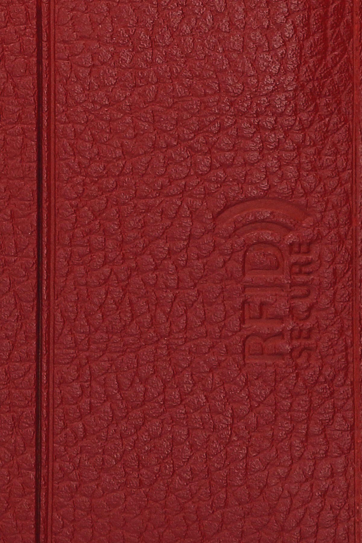Fame Paris Premium Red Leather Slender Wallet Red Black Wallet