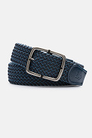 Merano Double-Sided Black and Blue Braided Belt