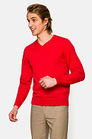 Sweter męski bawełniany czerwony Matt 